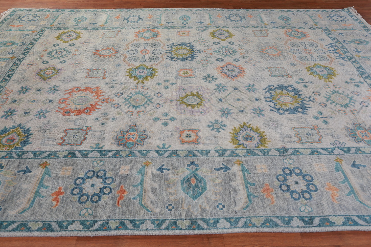 Handmade Wool Oushak Indian Area Rug 9x12