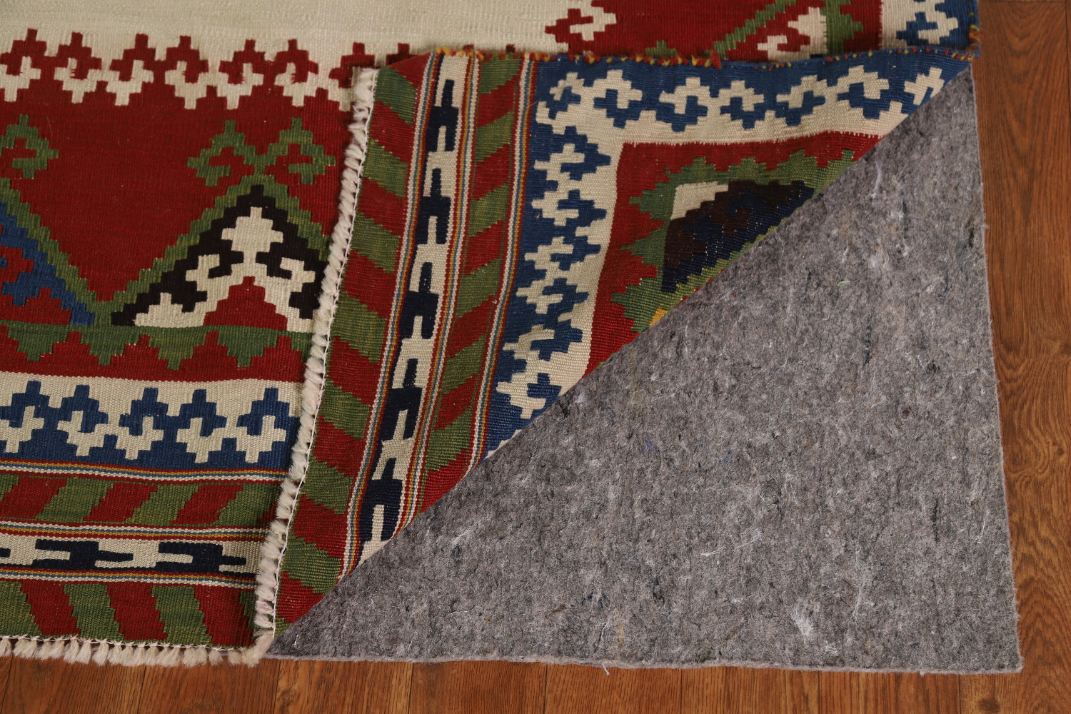 Flat Weave Wool Kilim Qashqai Persian Area Rug 5x8