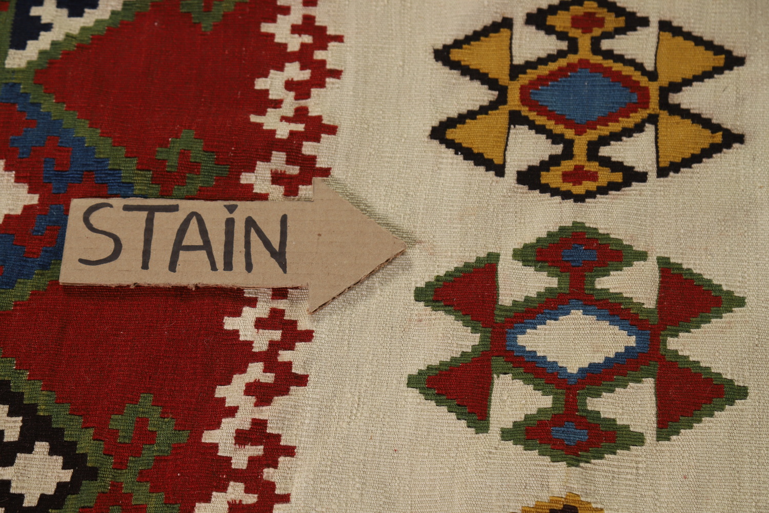 Flat Weave Wool Kilim Qashqai Persian Area Rug 5x8