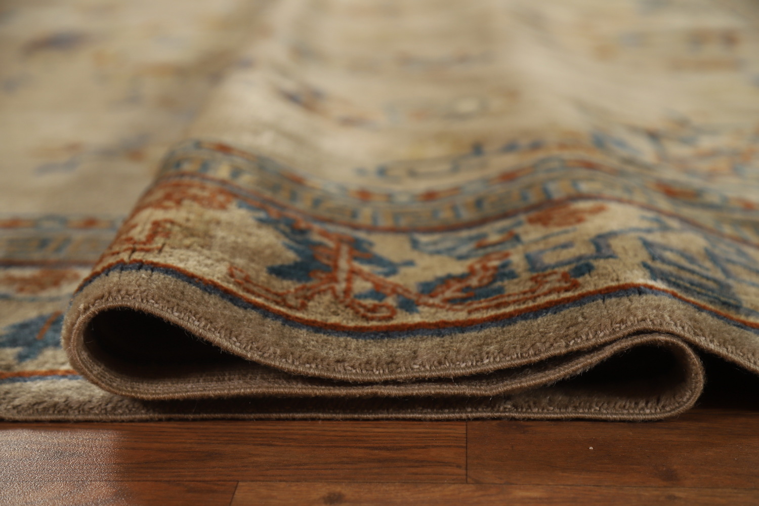 Antique Vegetable Dye Art Deco Chinese Accent Rug 9x11