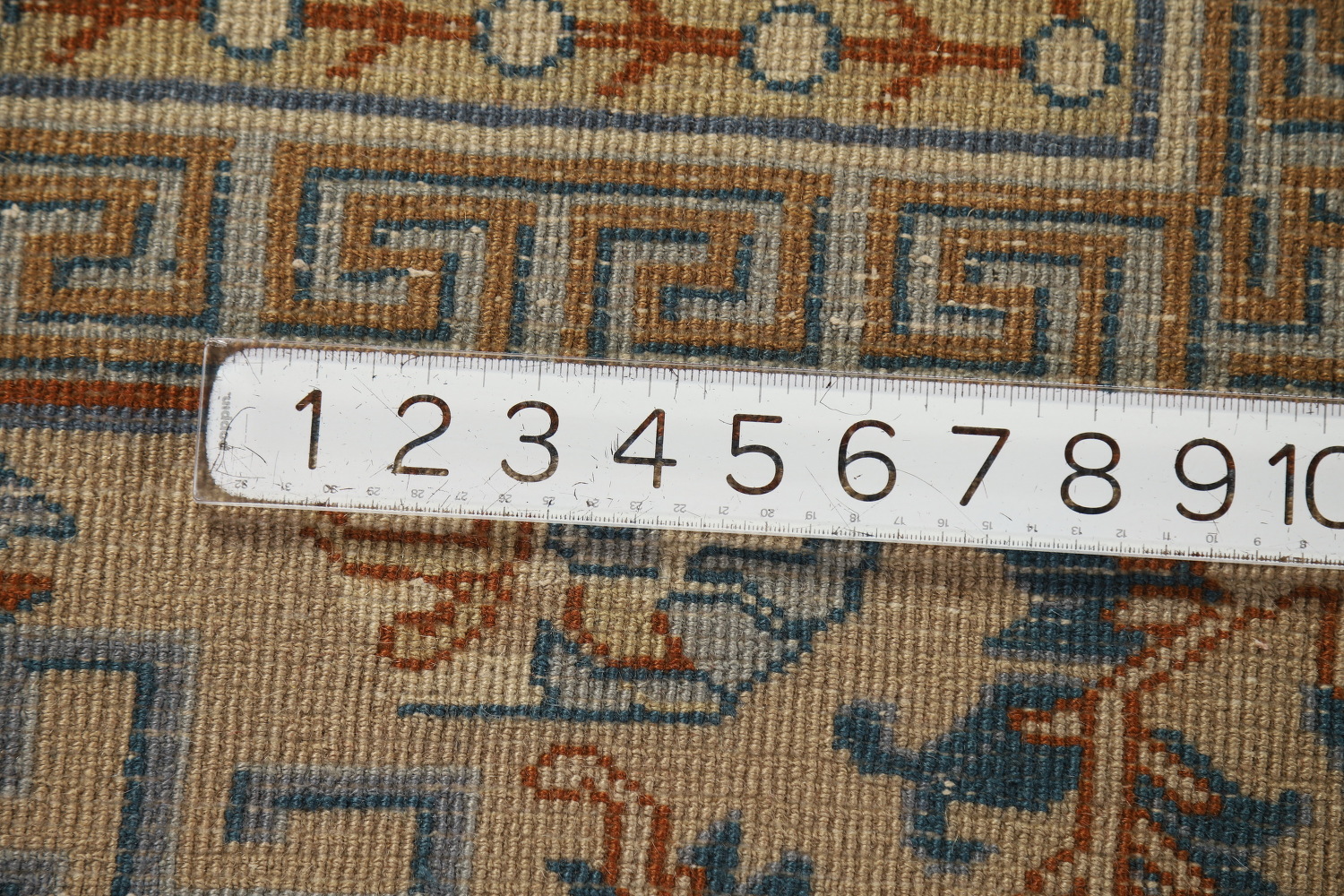 Antique Vegetable Dye Art Deco Chinese Accent Rug 9x11