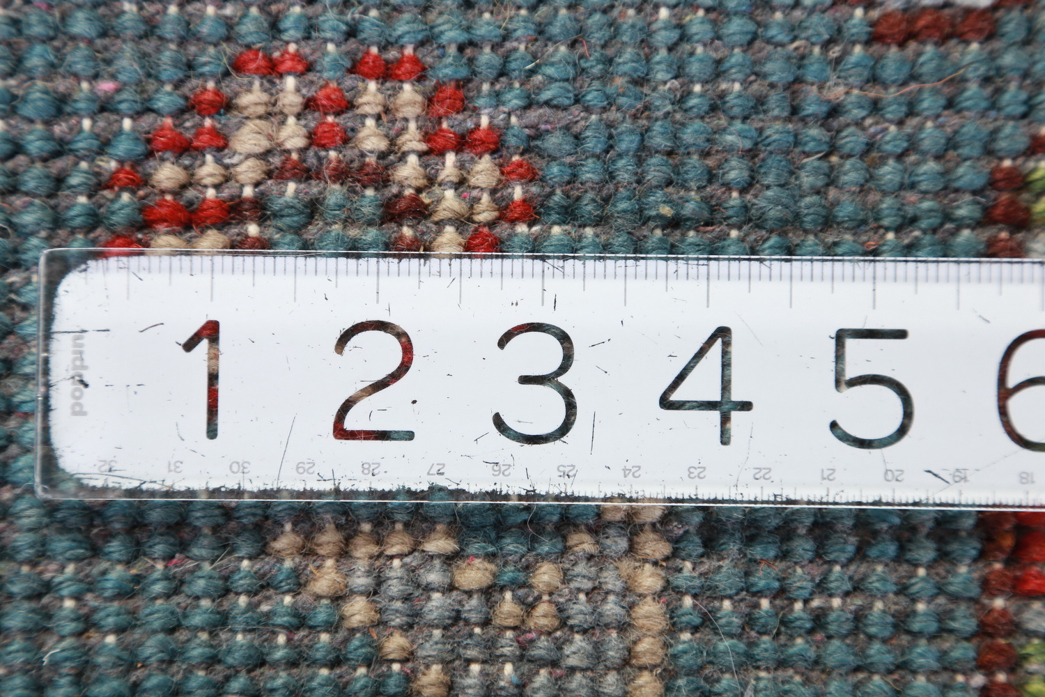 All-Over Geometric Kazak Oriental Area Rug 9x12