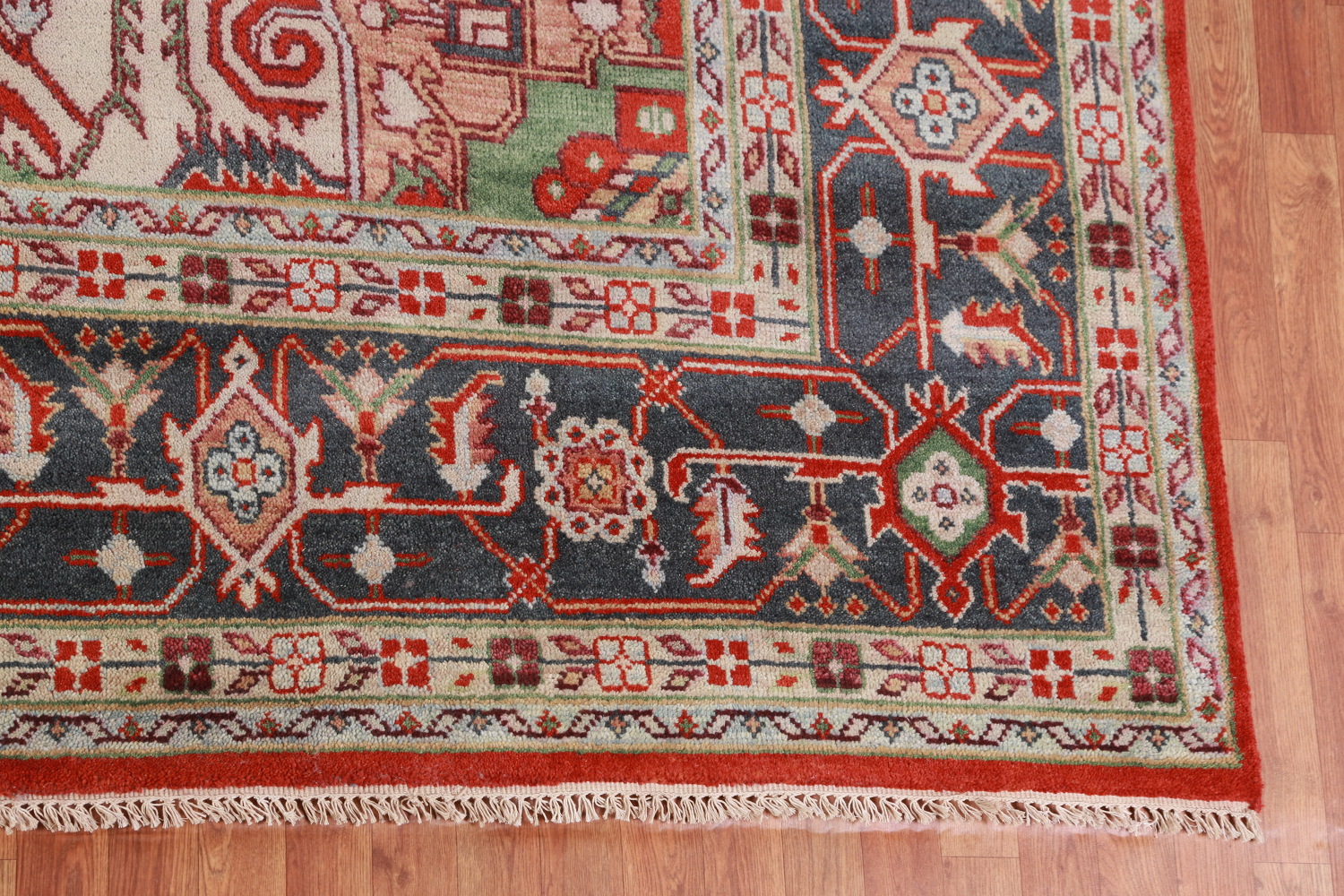 Palace Size Wool Heriz Serapi Oriental Rug 12x15