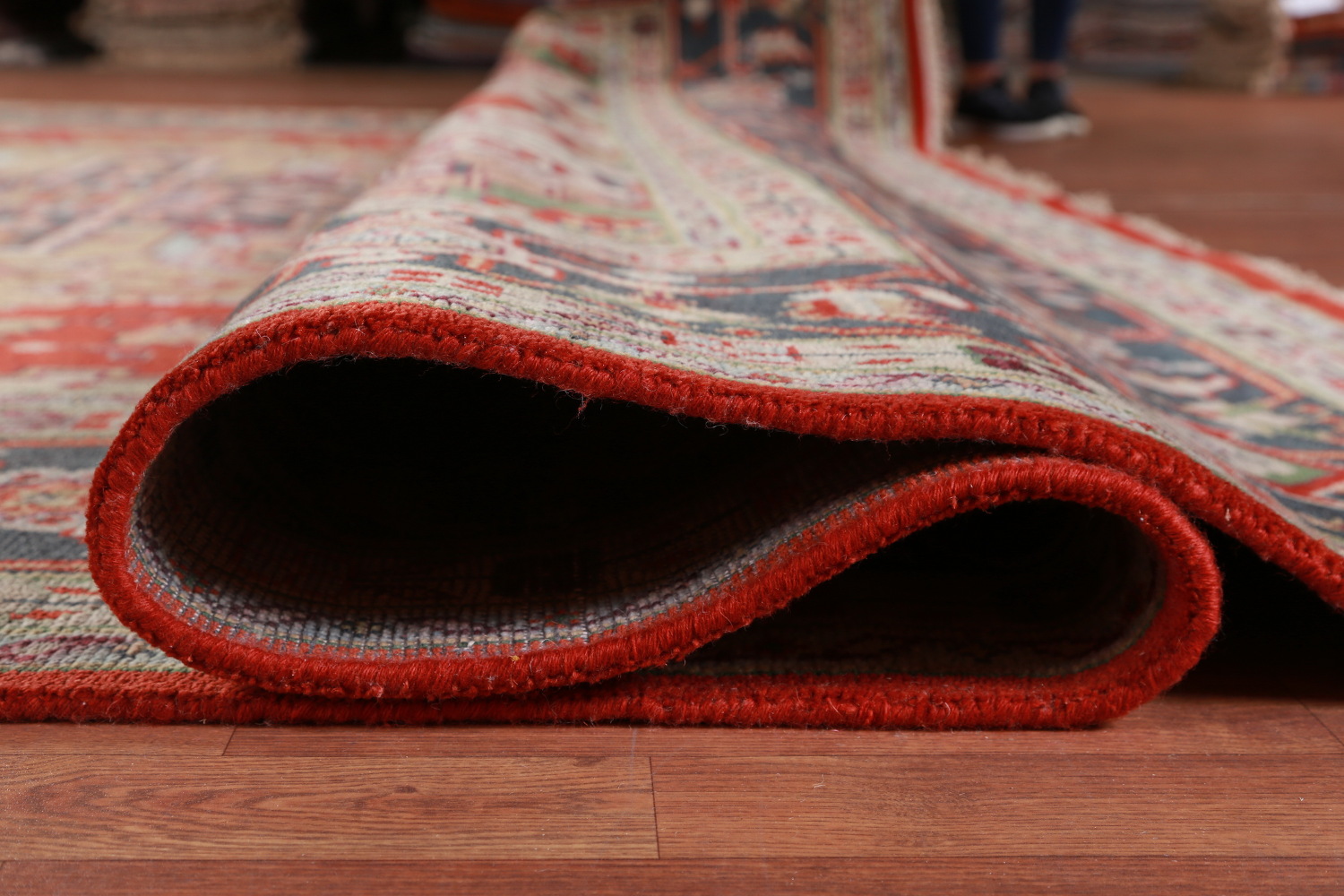 Palace Size Wool Heriz Serapi Oriental Rug 12x15