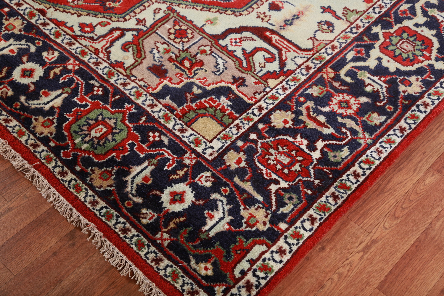 Geometric Red Wool Heriz Serapi Oriental Area Rug 8x10