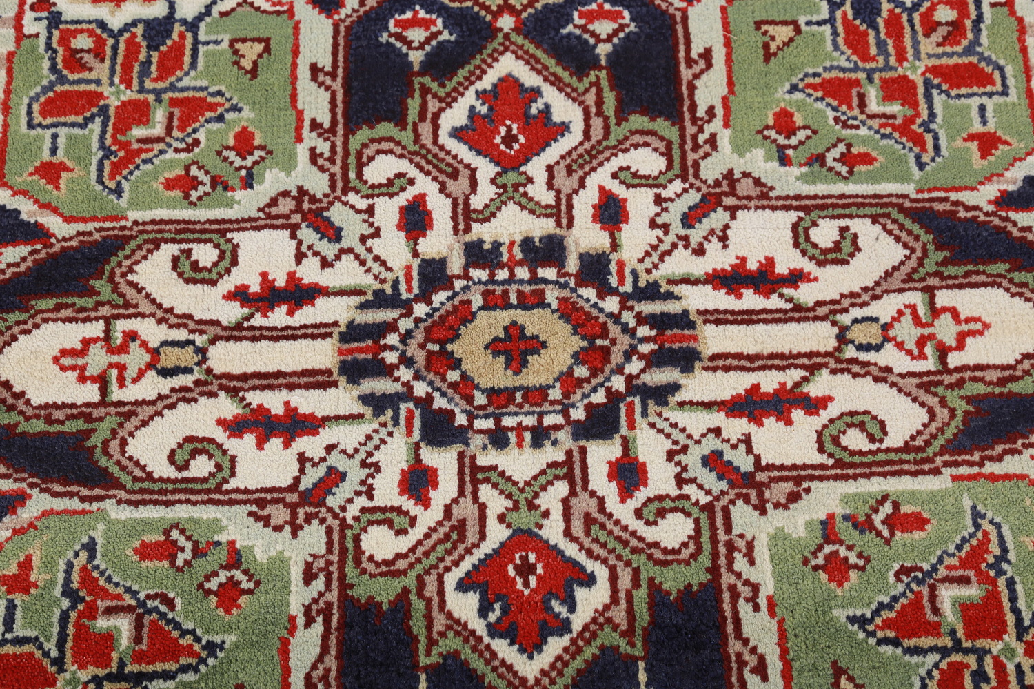 Geometric Red Wool Heriz Serapi Oriental Area Rug 8x10