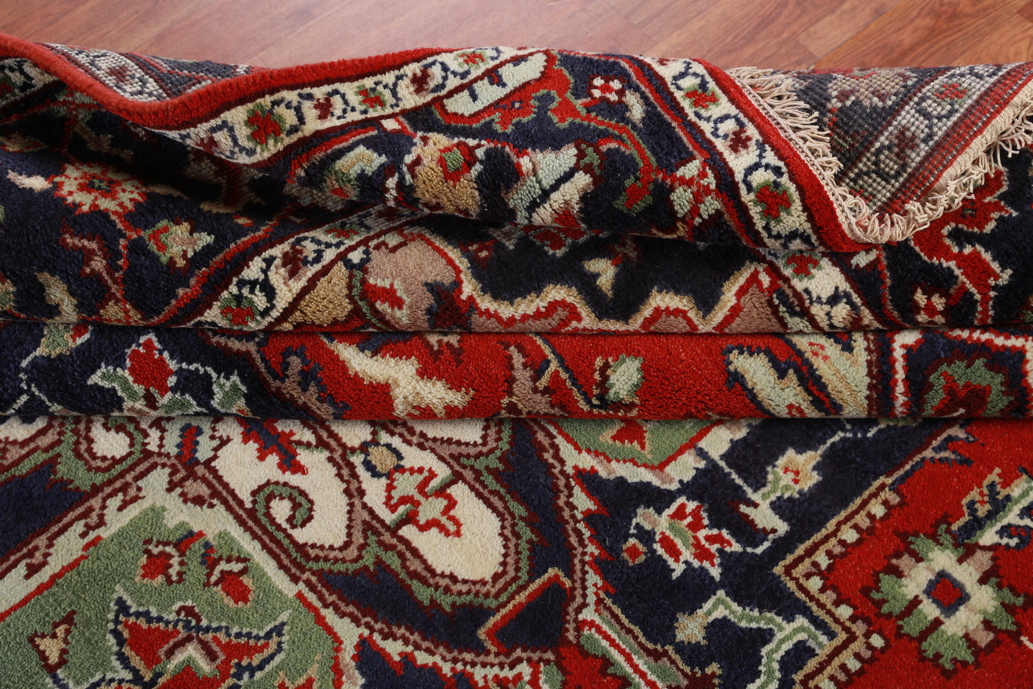 Geometric Red Wool Heriz Serapi Oriental Area Rug 8x10