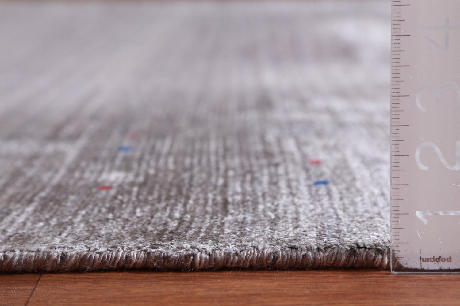 Striped Gray Gabbeh Indian Area Rug 9x12