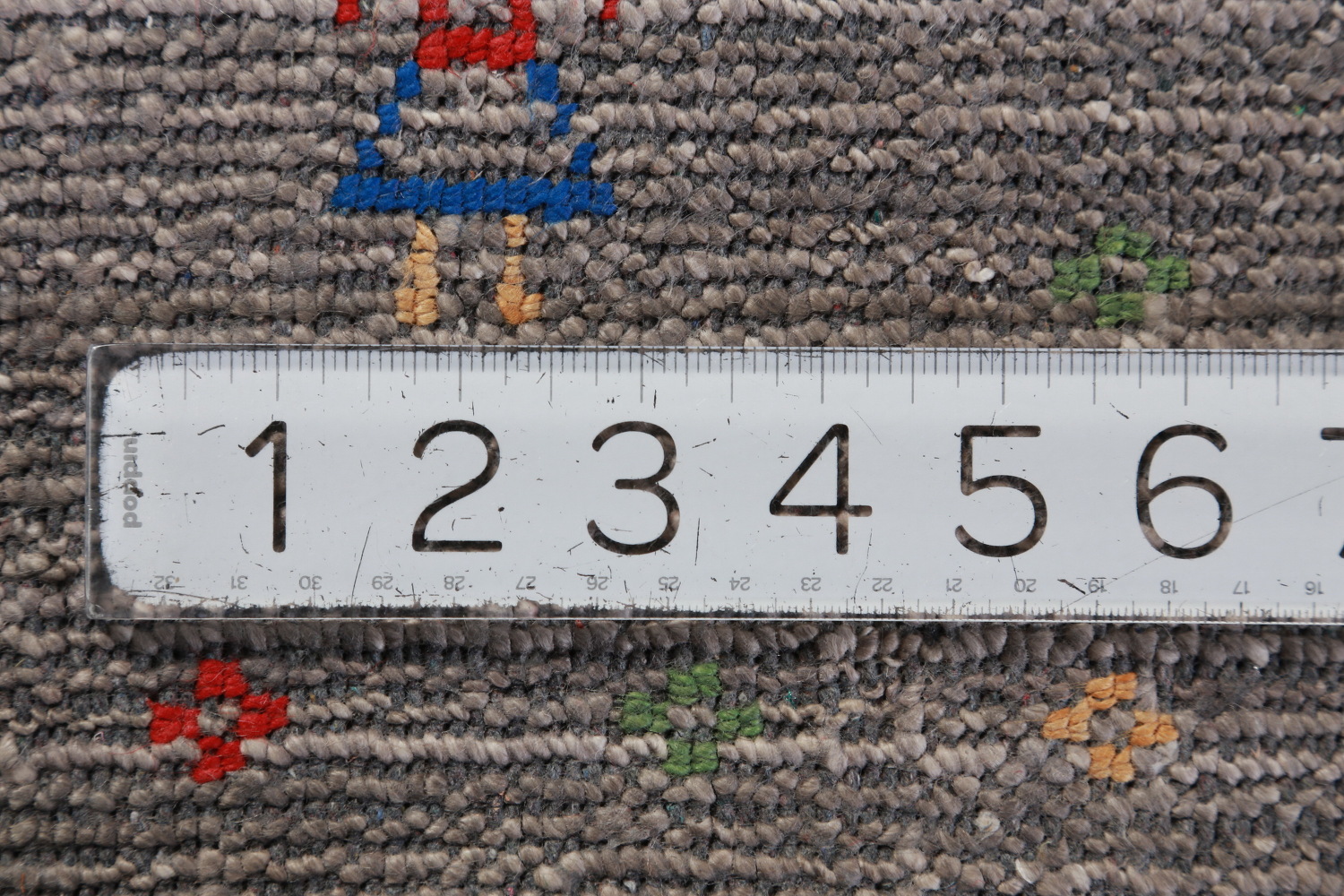 Striped Gray Gabbeh Indian Area Rug 9x12