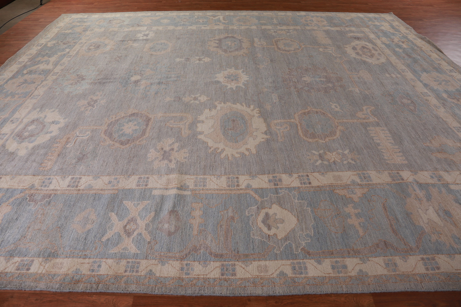 Vegetable Dye Oushak Turkish Large Rug 12x14