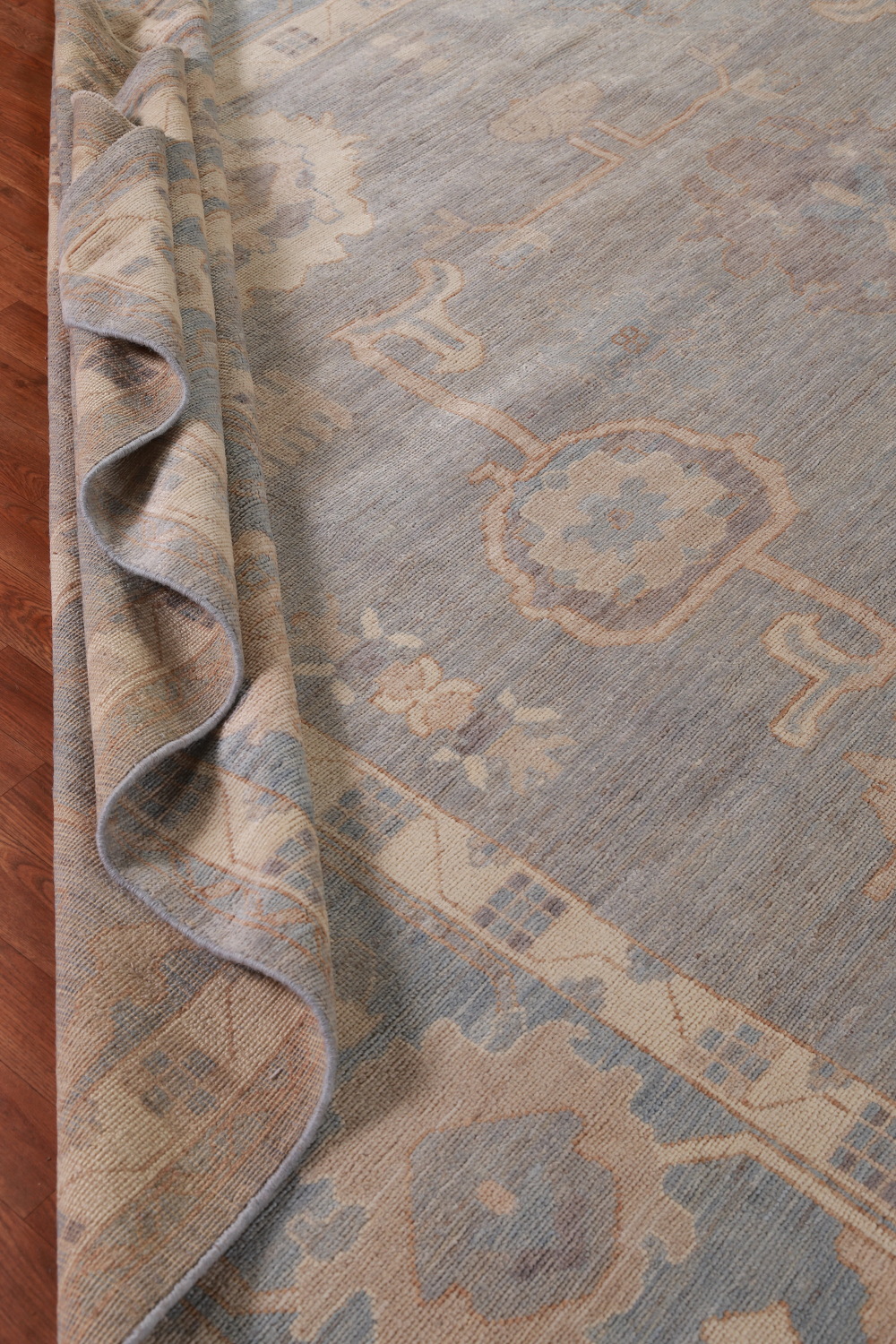 Vegetable Dye Oushak Turkish Large Rug 12x14