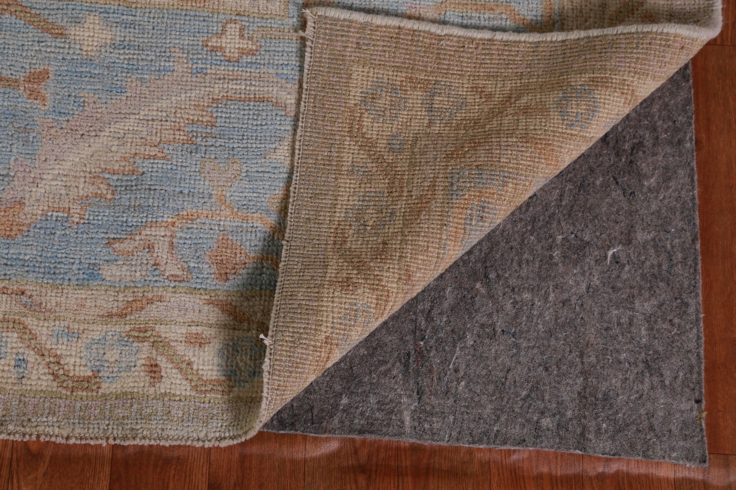 Vegetable Dye Gray Oushak Turkish Area Rug 9x12