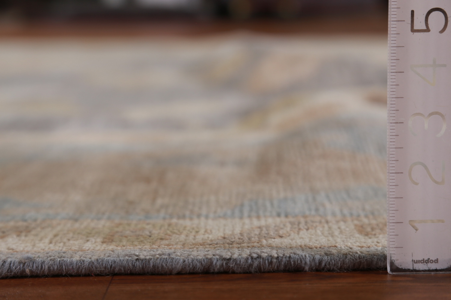 Vegetable Dye Gray Oushak Turkish Area Rug 9x12