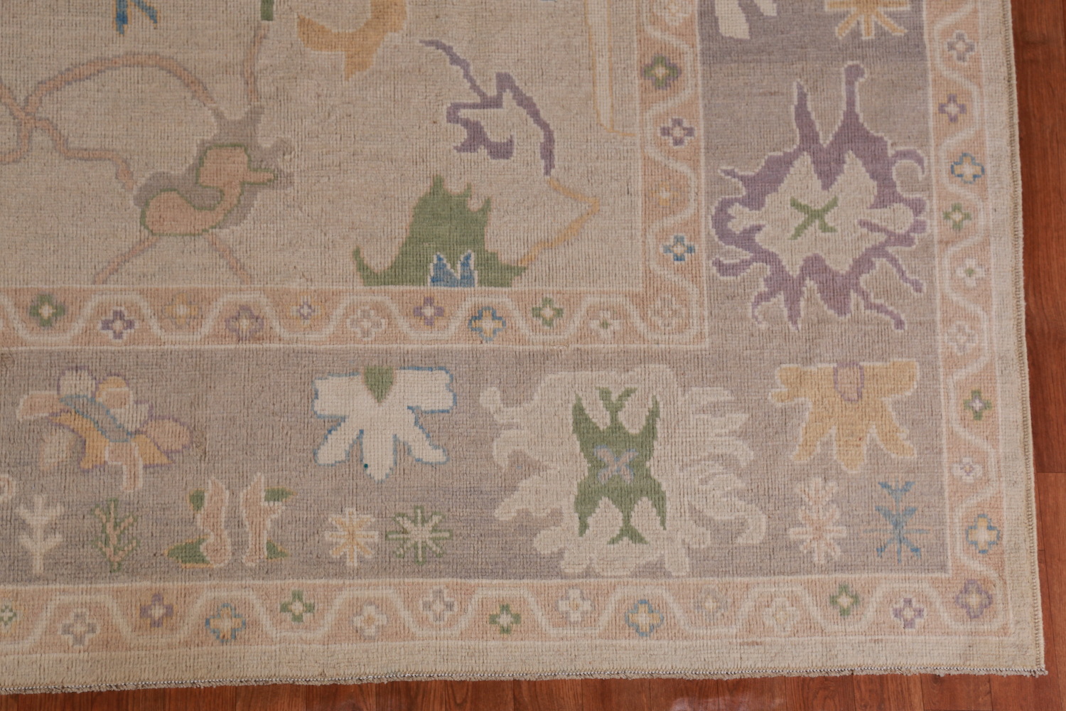 Vegetable Dye Oushak Turkish Area Rug 9x12