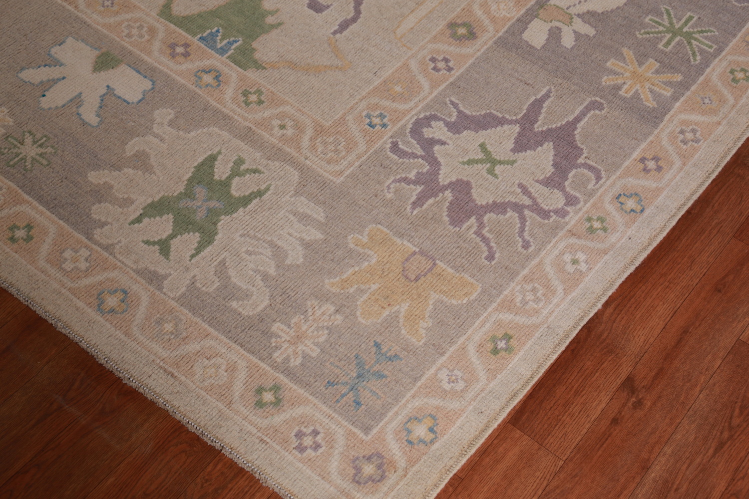 Vegetable Dye Oushak Turkish Area Rug 9x12