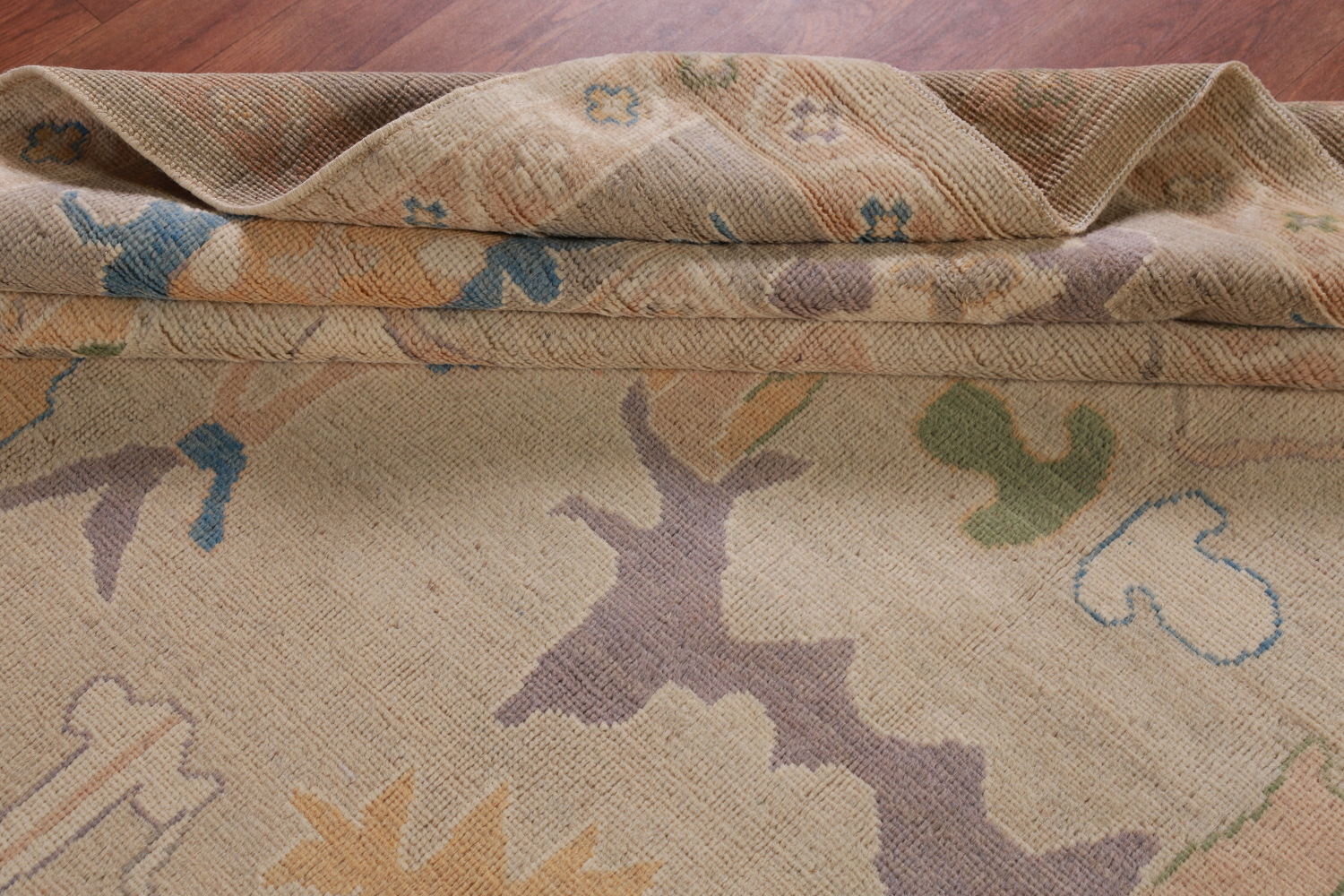Vegetable Dye Oushak Turkish Area Rug 9x12