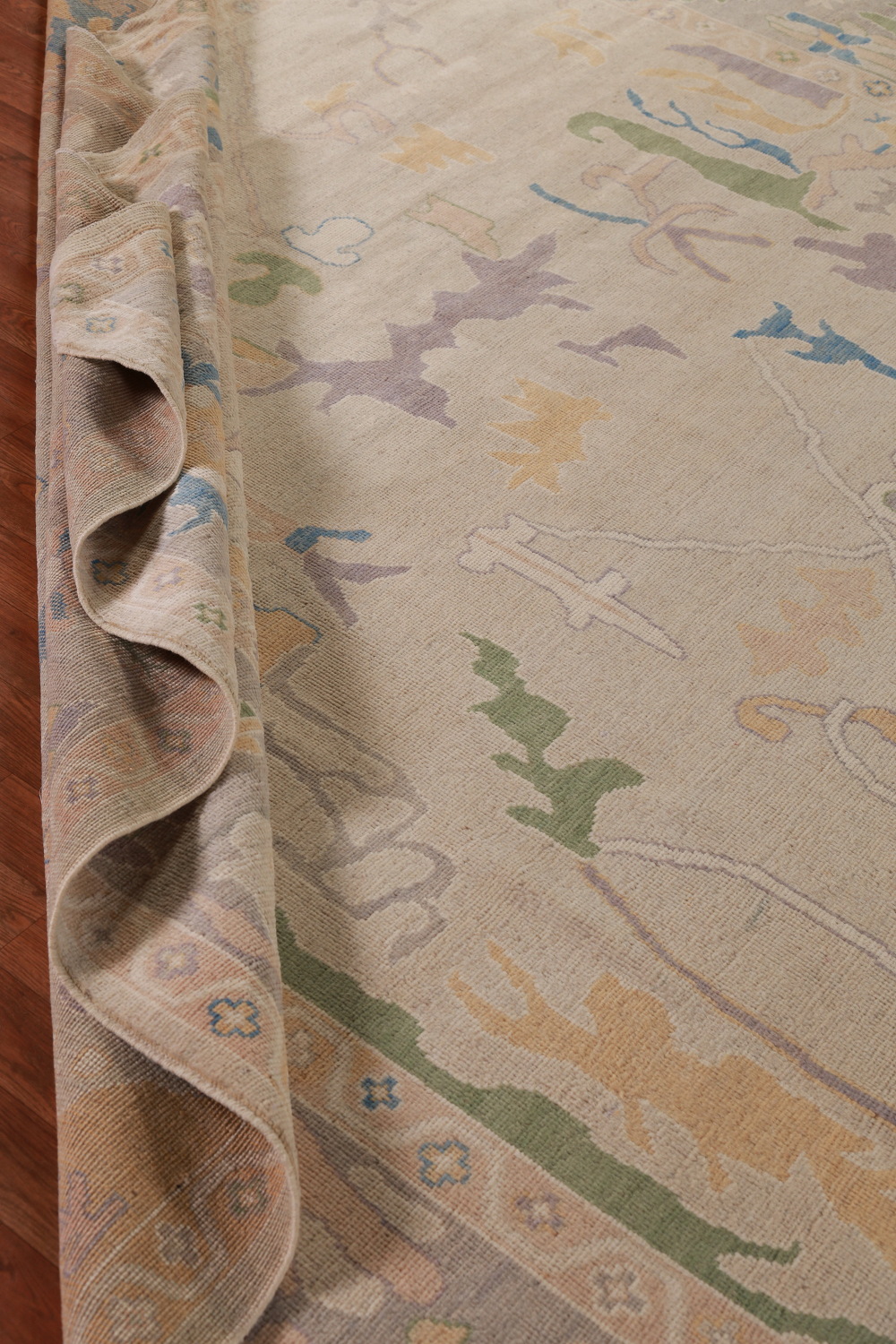 Vegetable Dye Oushak Turkish Area Rug 9x12