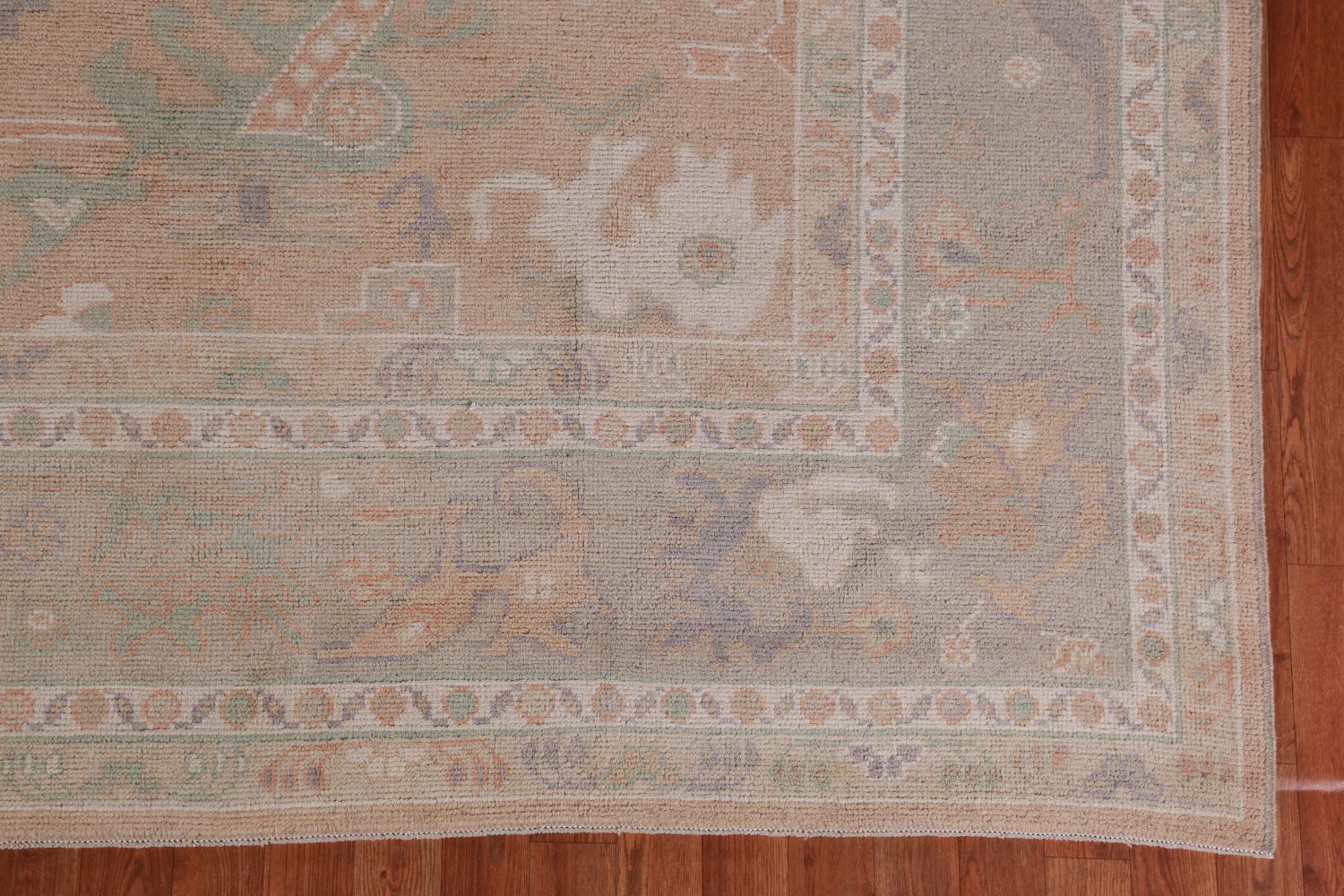 Vegetable Dye Oushak Turkish Area Rug 9x12
