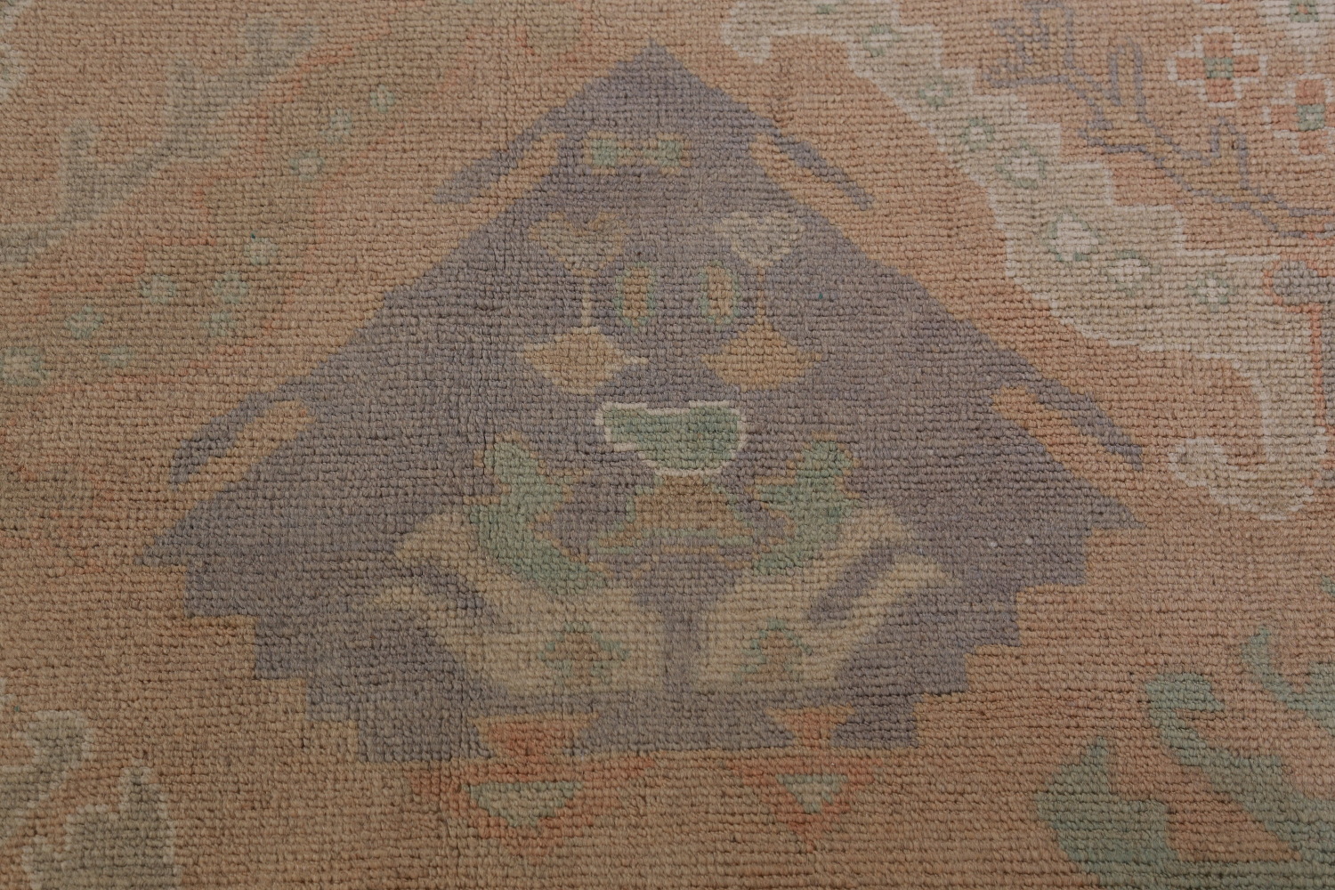 Vegetable Dye Oushak Turkish Area Rug 9x12