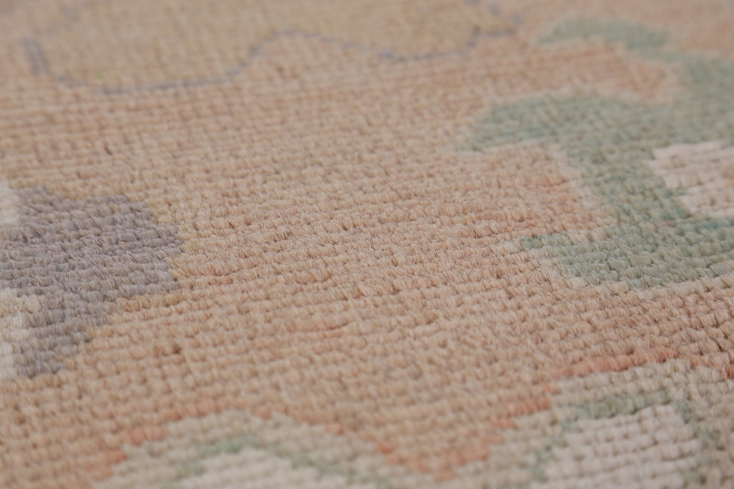 Vegetable Dye Oushak Turkish Area Rug 9x12