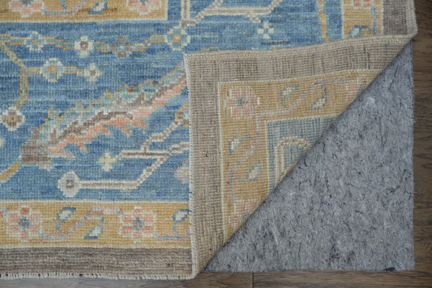 Vegetable Dye Brown Oushak Turkish Area Rug 9x12