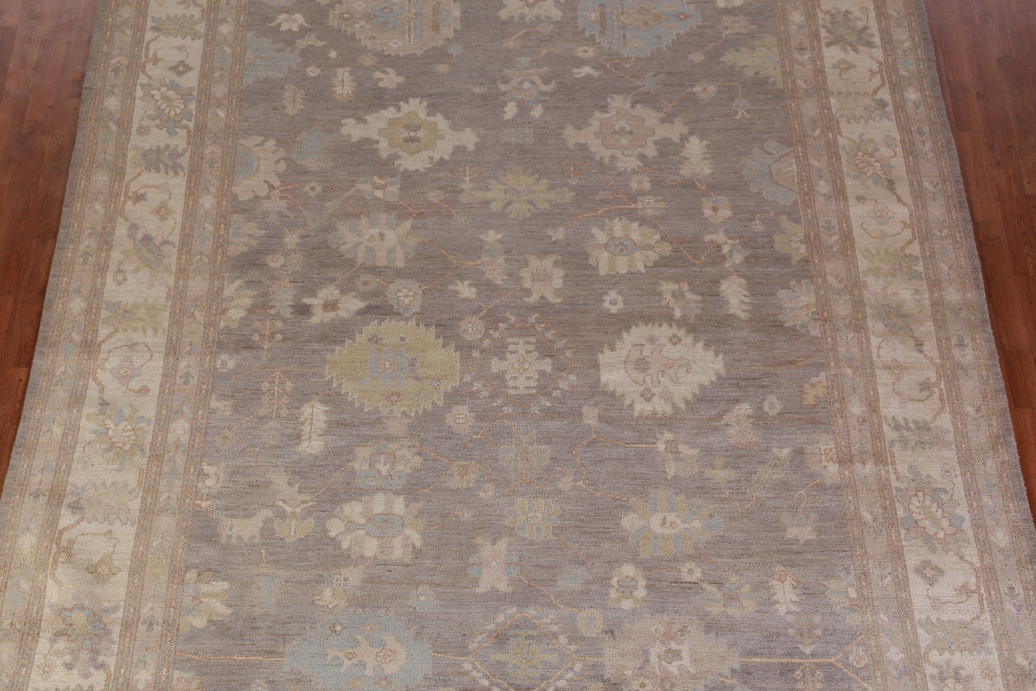 Vegetable Dye Oushak Turkish Area Rug 9x12