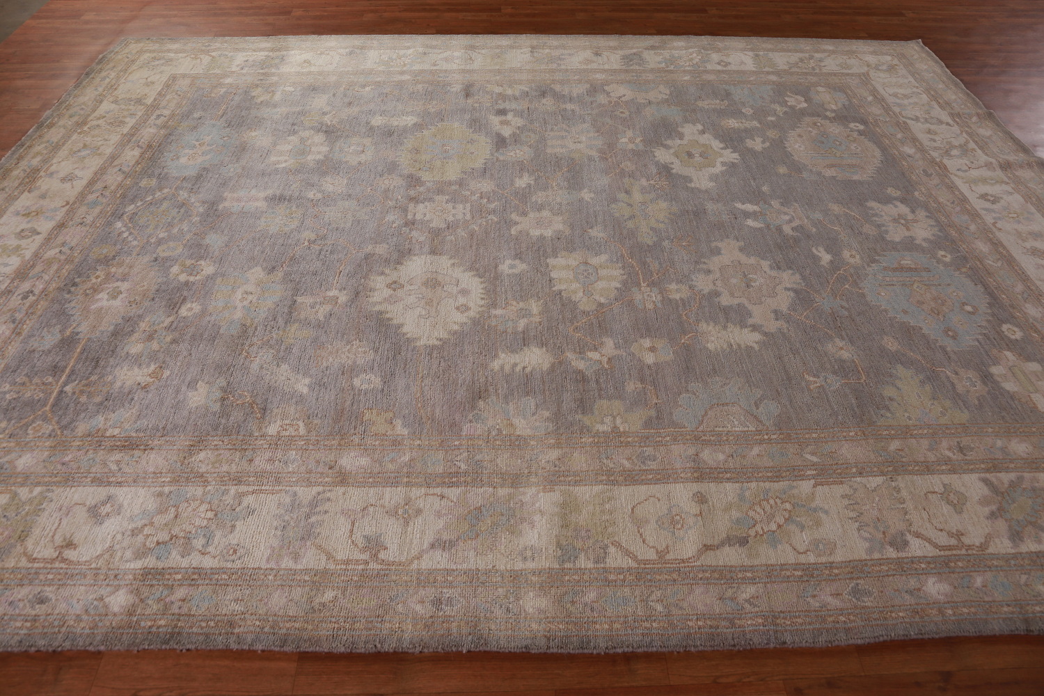 Vegetable Dye Oushak Turkish Area Rug 9x12