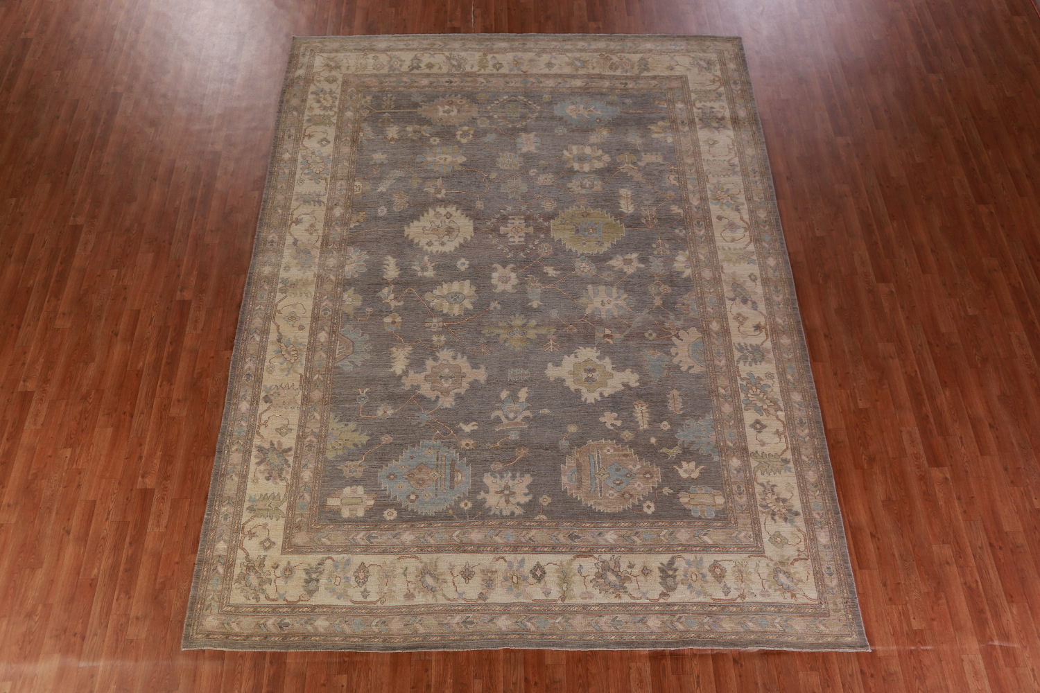 Vegetable Dye Oushak Turkish Area Rug 9x12