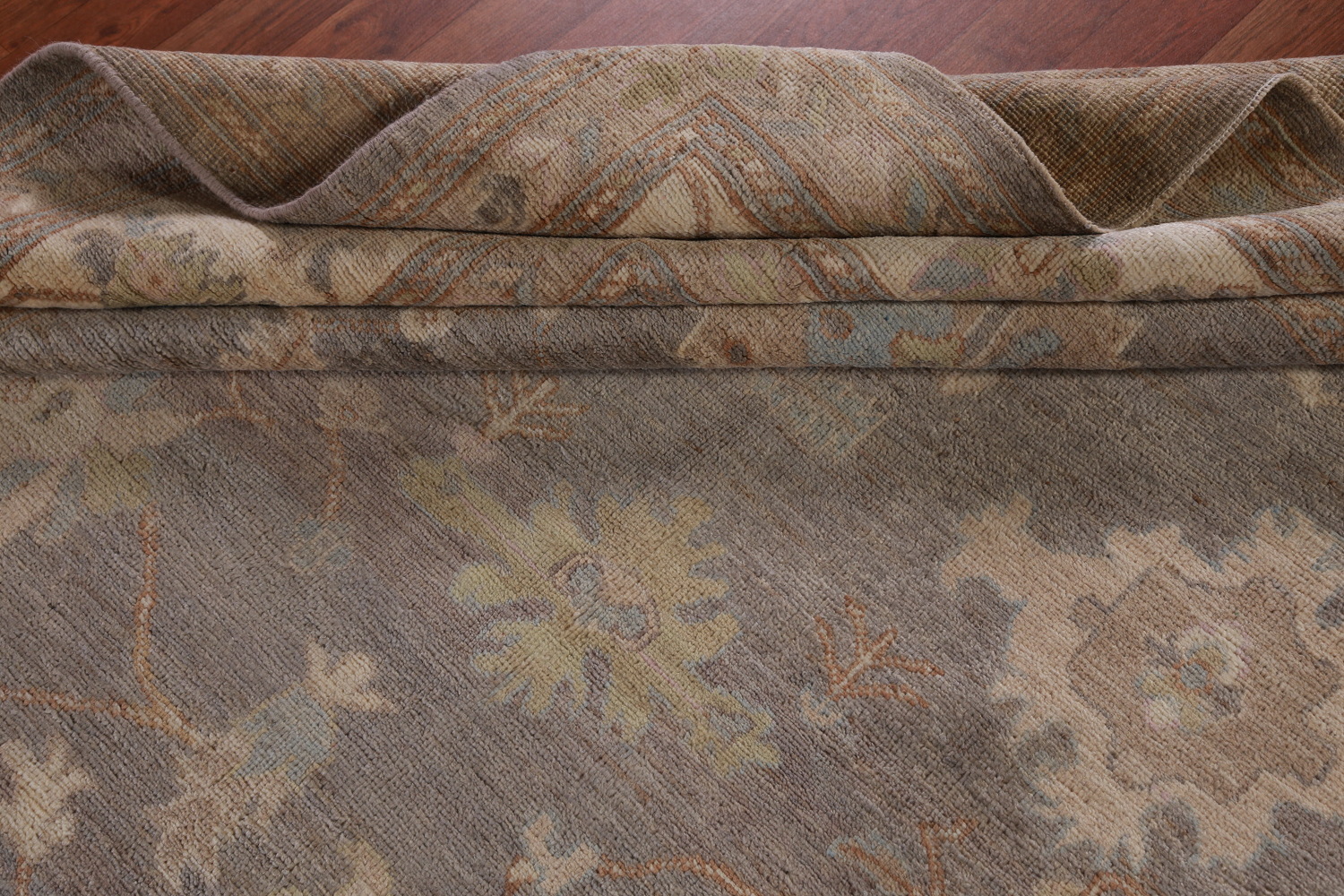 Vegetable Dye Oushak Turkish Area Rug 9x12