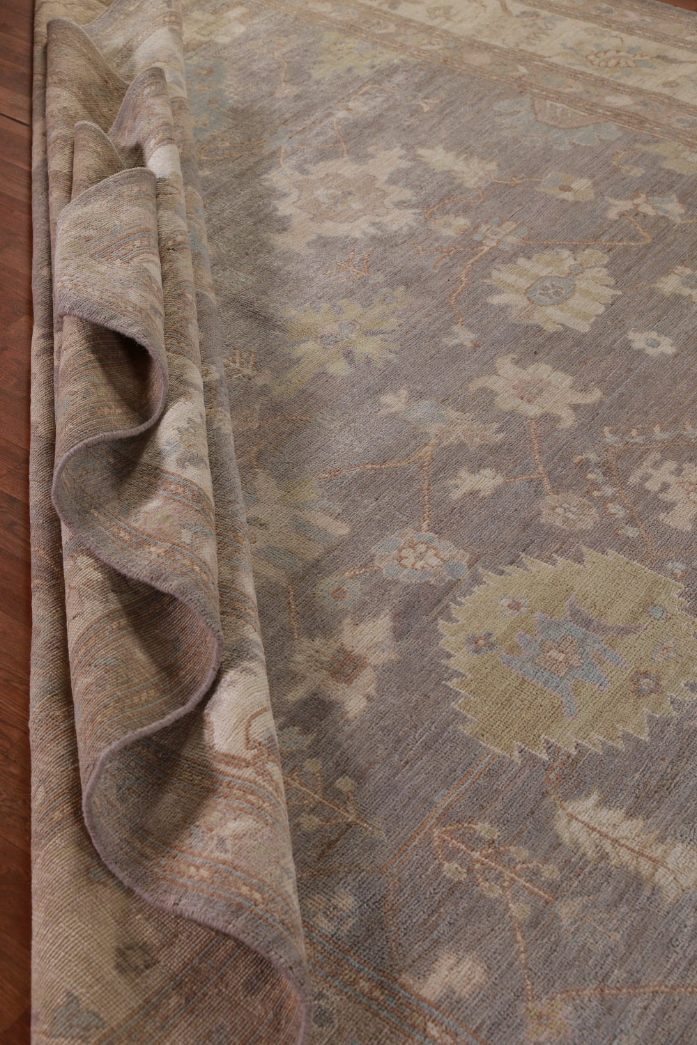 Vegetable Dye Oushak Turkish Area Rug 9x12