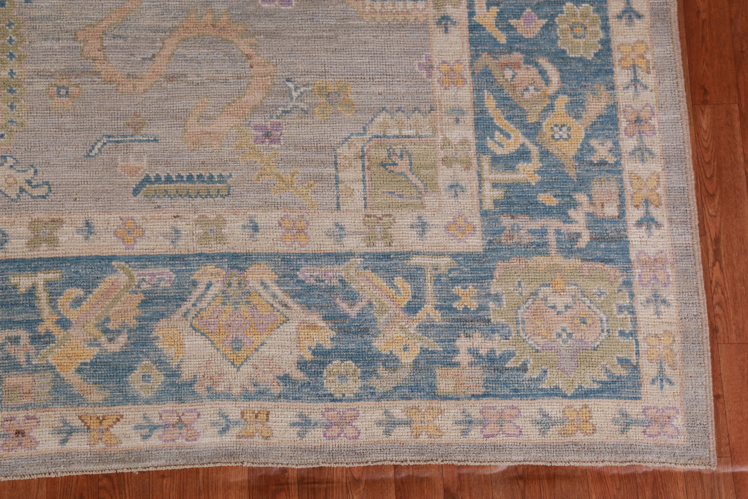 Vegetable Dye Oushak Turkish Area Rug 9x12