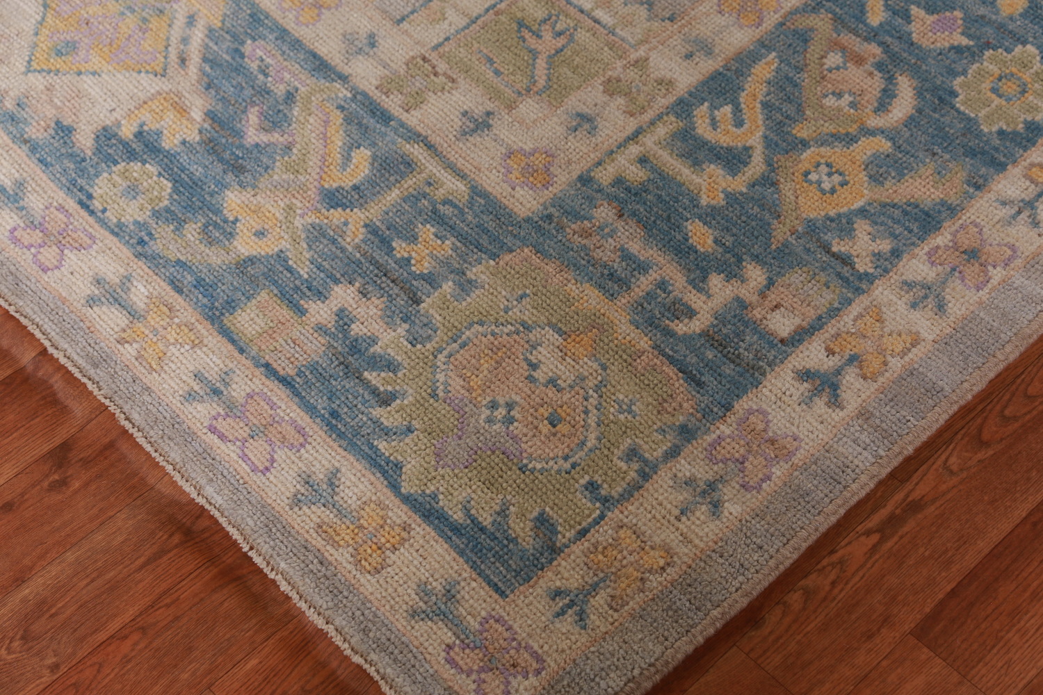 Vegetable Dye Oushak Turkish Area Rug 9x12
