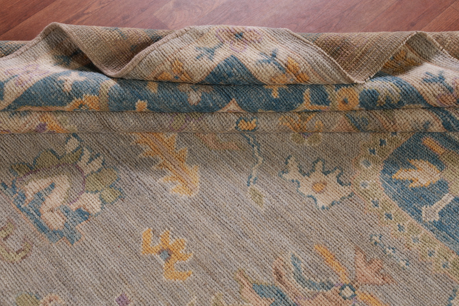 Vegetable Dye Oushak Turkish Area Rug 9x12