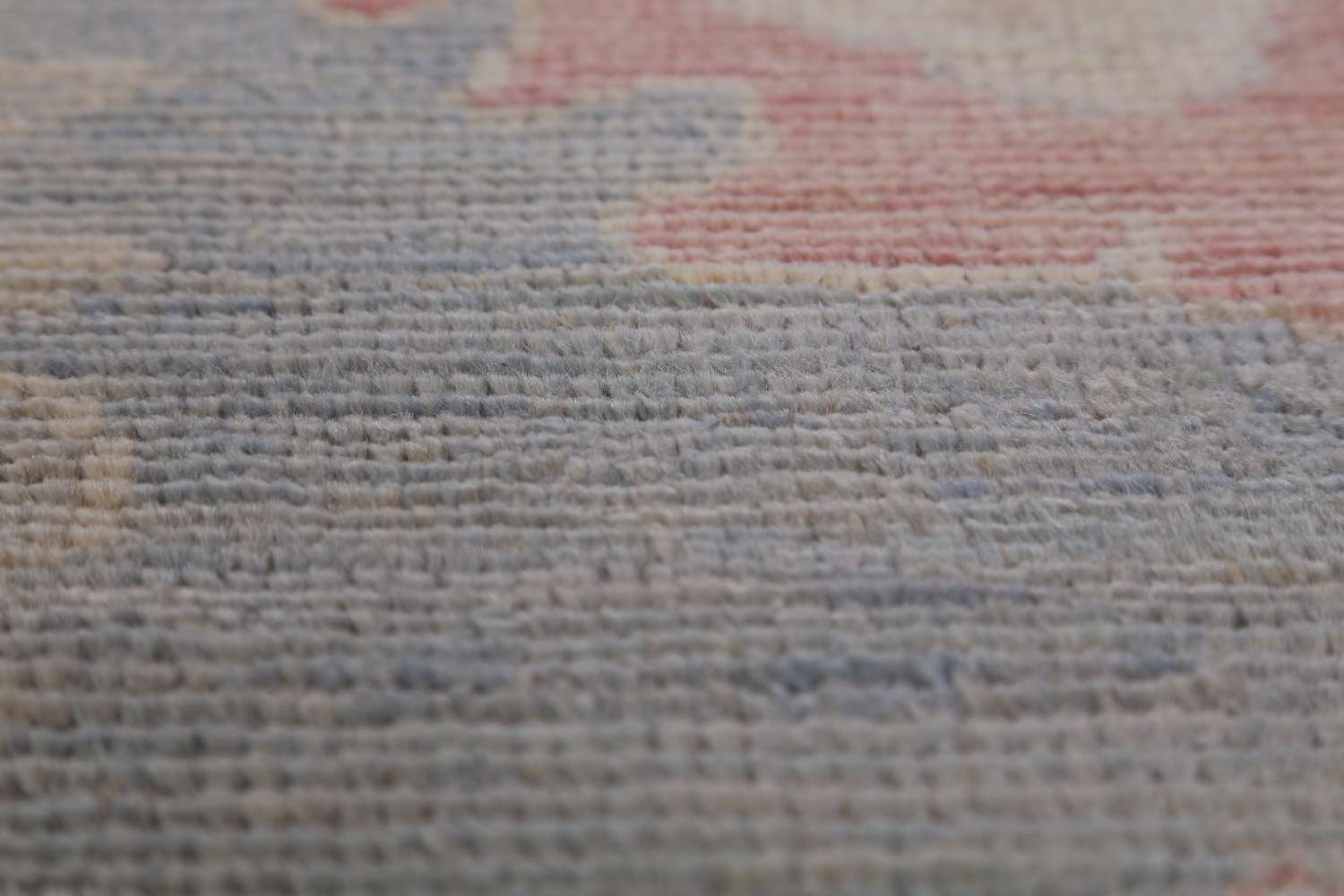Vegetable Dye Blue Oushak Turkish Area Rug 9x12
