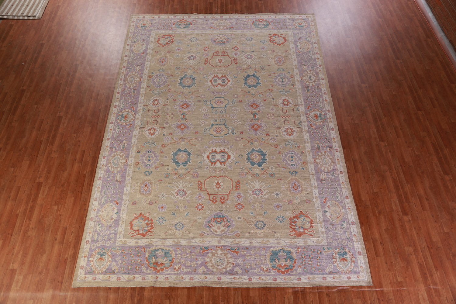 Vegetable Dye Oushak Turkish Large Rug 10x14