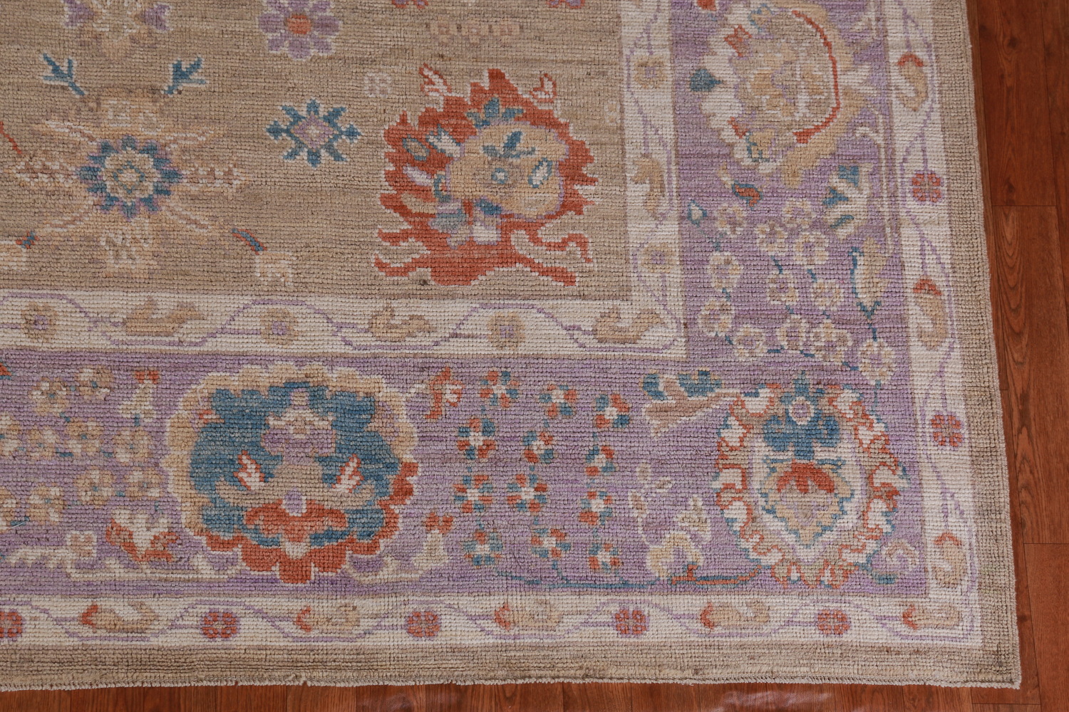 Vegetable Dye Oushak Turkish Large Rug 10x14