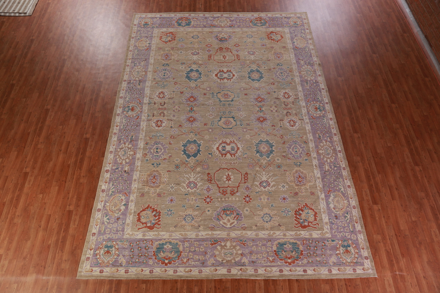 Vegetable Dye Oushak Turkish Large Rug 10x14