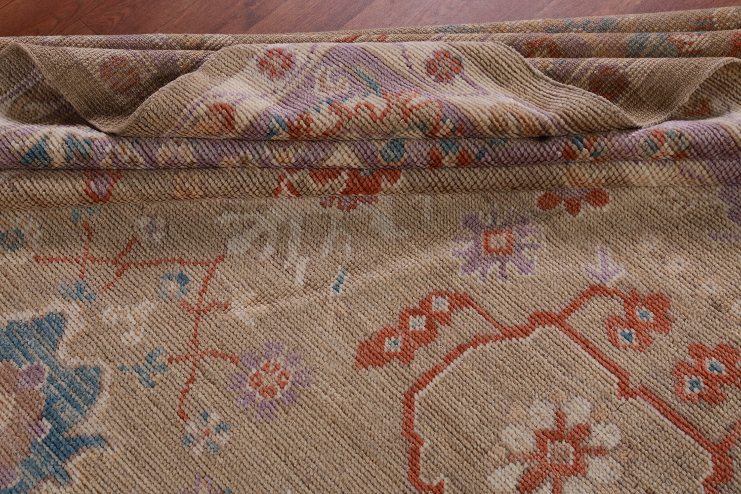 Vegetable Dye Oushak Turkish Large Rug 10x14