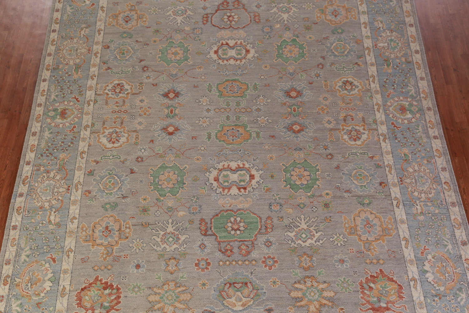 Vegetable Dye Oushak Turkish Area Rug 10x13