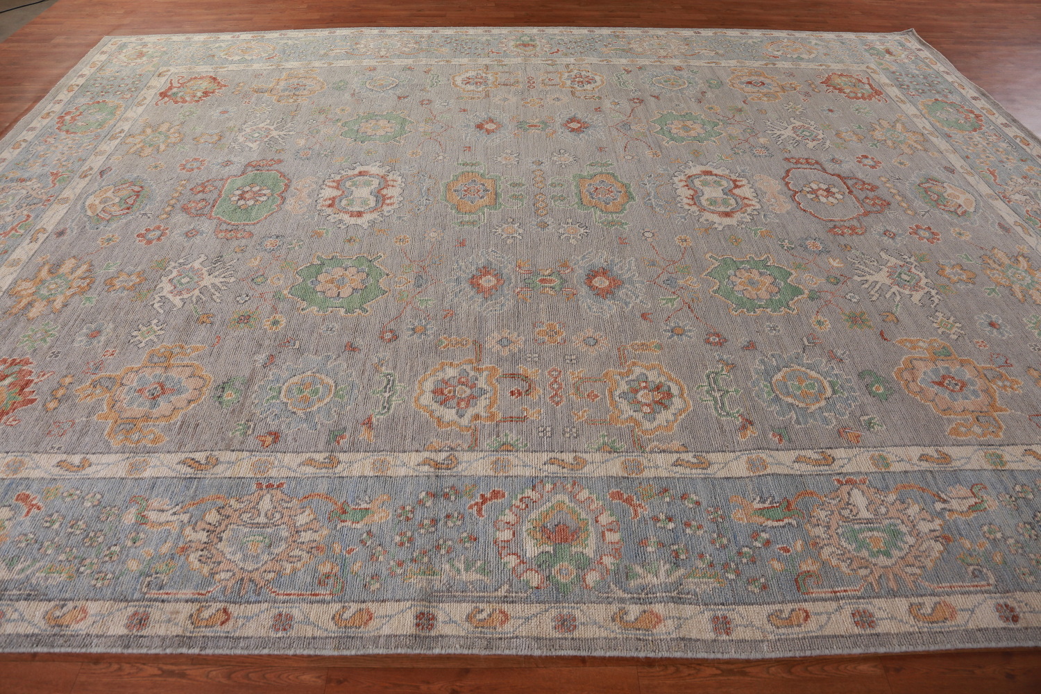 Vegetable Dye Oushak Turkish Area Rug 10x13