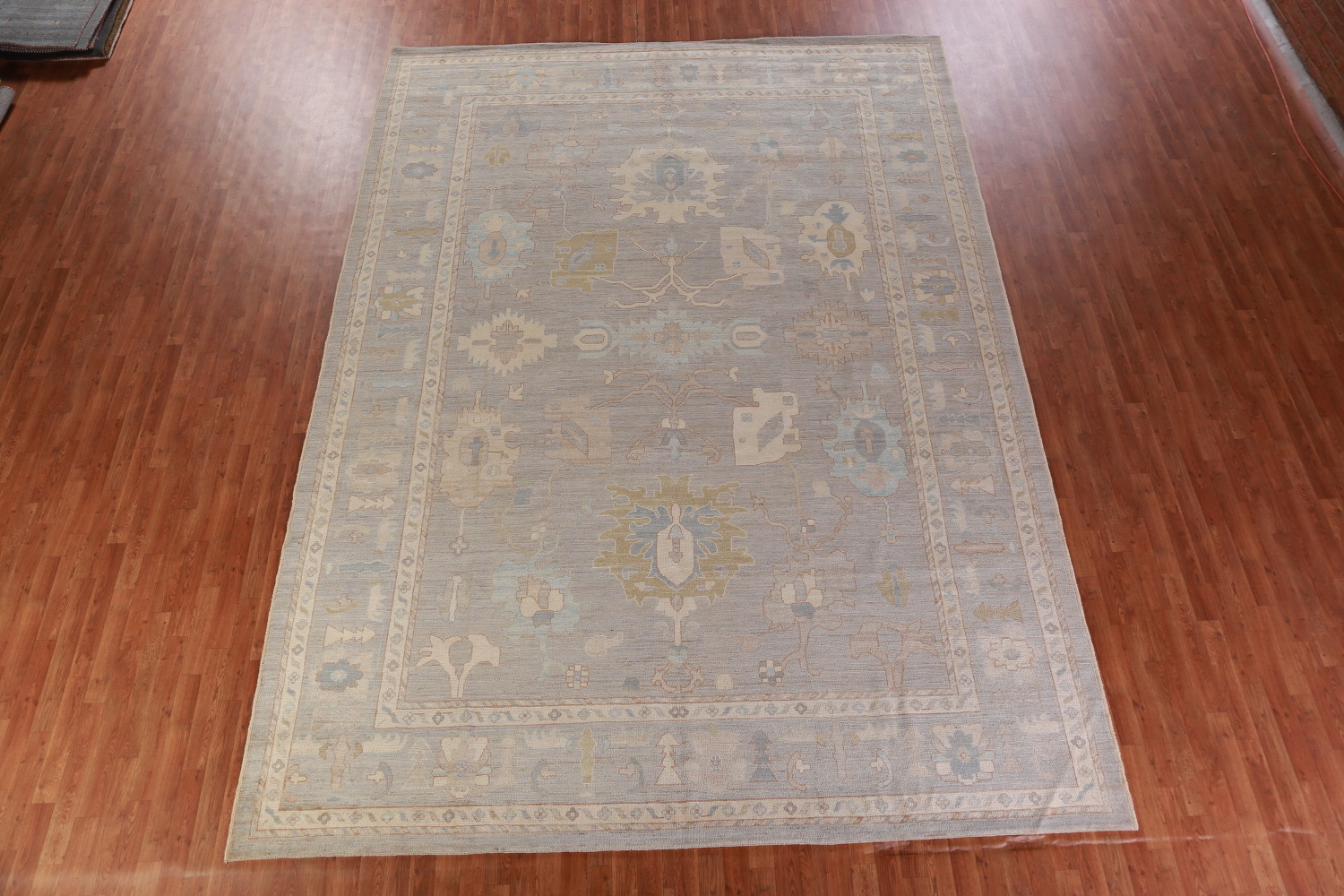 Vegetable Dye Oushak Turkish Large Rug 10x14