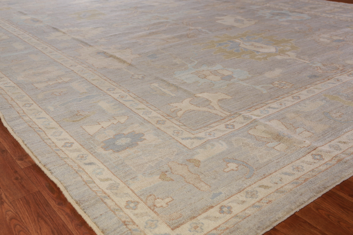 Vegetable Dye Oushak Turkish Large Rug 10x14