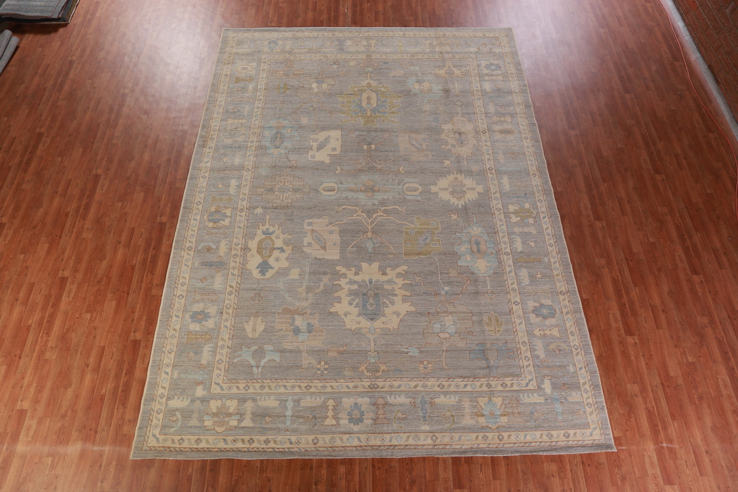 Vegetable Dye Oushak Turkish Large Rug 10x14