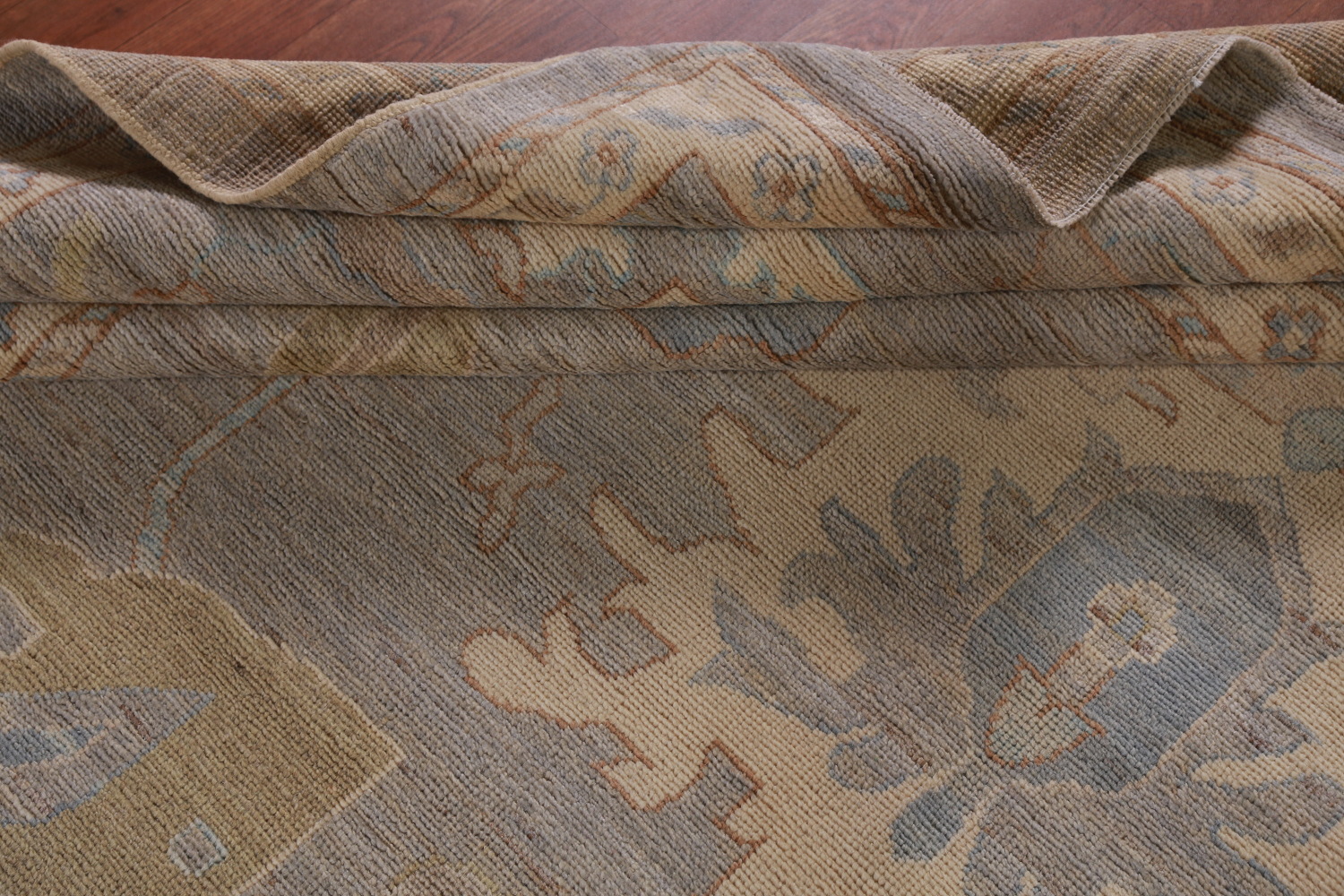 Vegetable Dye Oushak Turkish Large Rug 10x14
