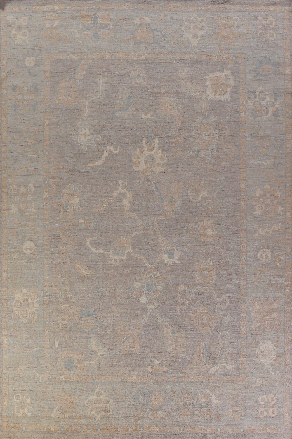 Vegetable Dye Oushak Turkish Large Rug 10x14