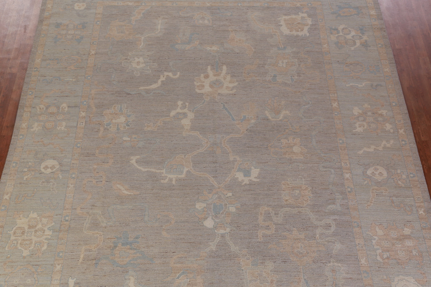 Vegetable Dye Oushak Turkish Large Rug 10x14