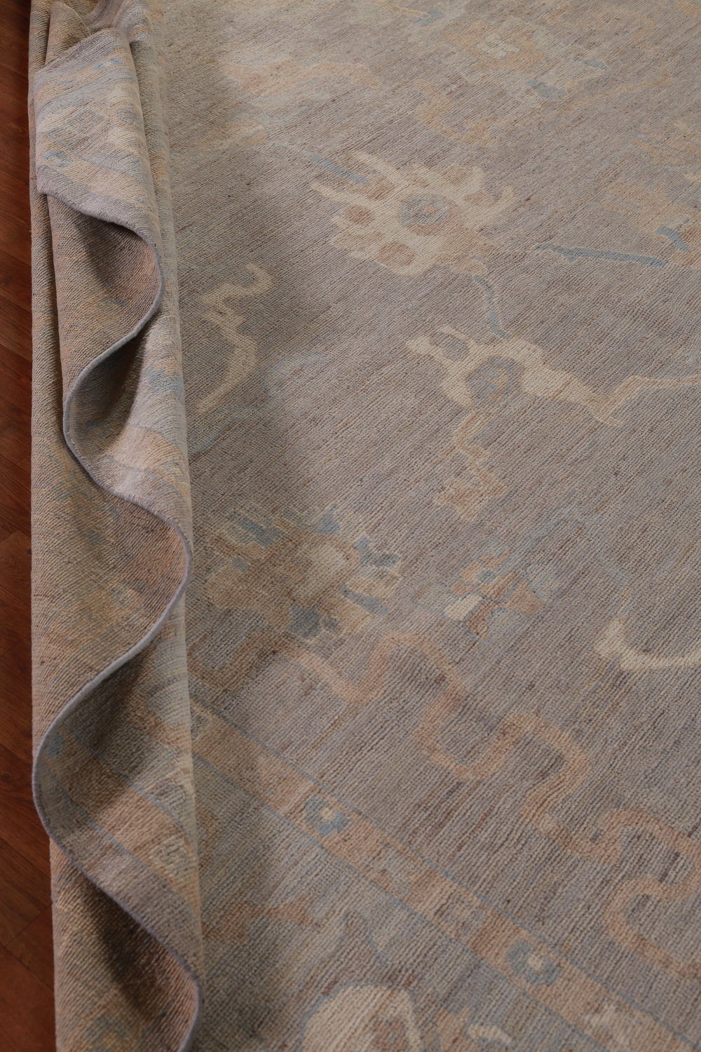 Vegetable Dye Oushak Turkish Large Rug 10x14
