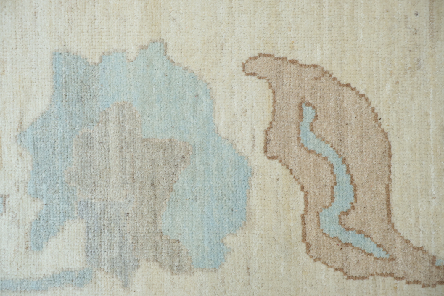 Vegetable Dye Gray Oushak Turkish Area Rug 9x12