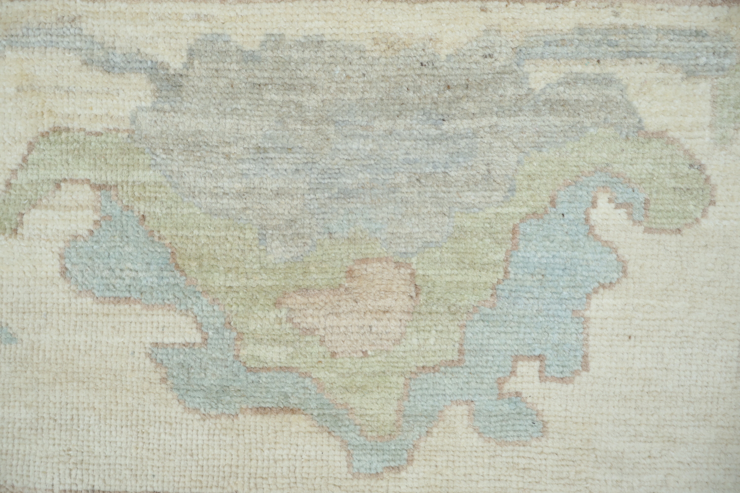 Vegetable Dye Gray Oushak Turkish Area Rug 9x12