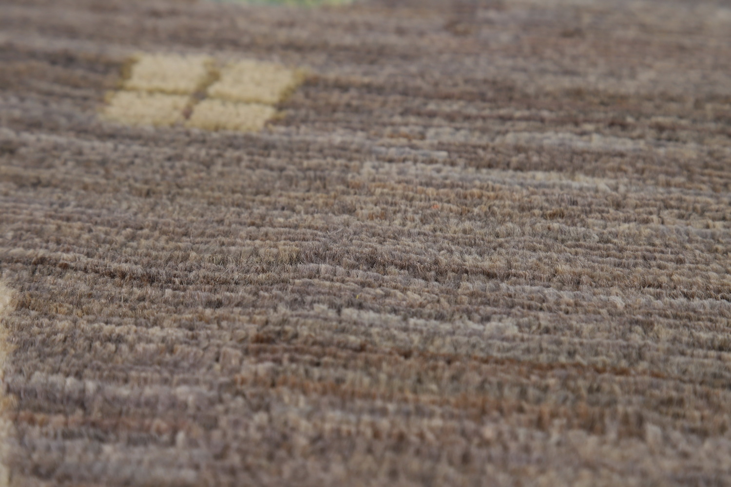 Vegetable Dye Brown Oushak Turkish Area Rug 9x12
